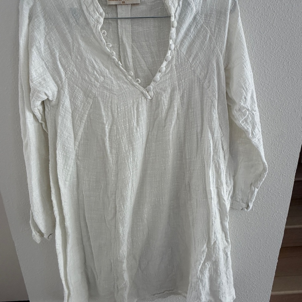 Natalie Martin Cream Tunic Top